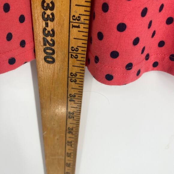 Vineyard Vines Dress & Leggings Girls Large Salmon & Black Polka Dot Preppy - Picture 4 of 10